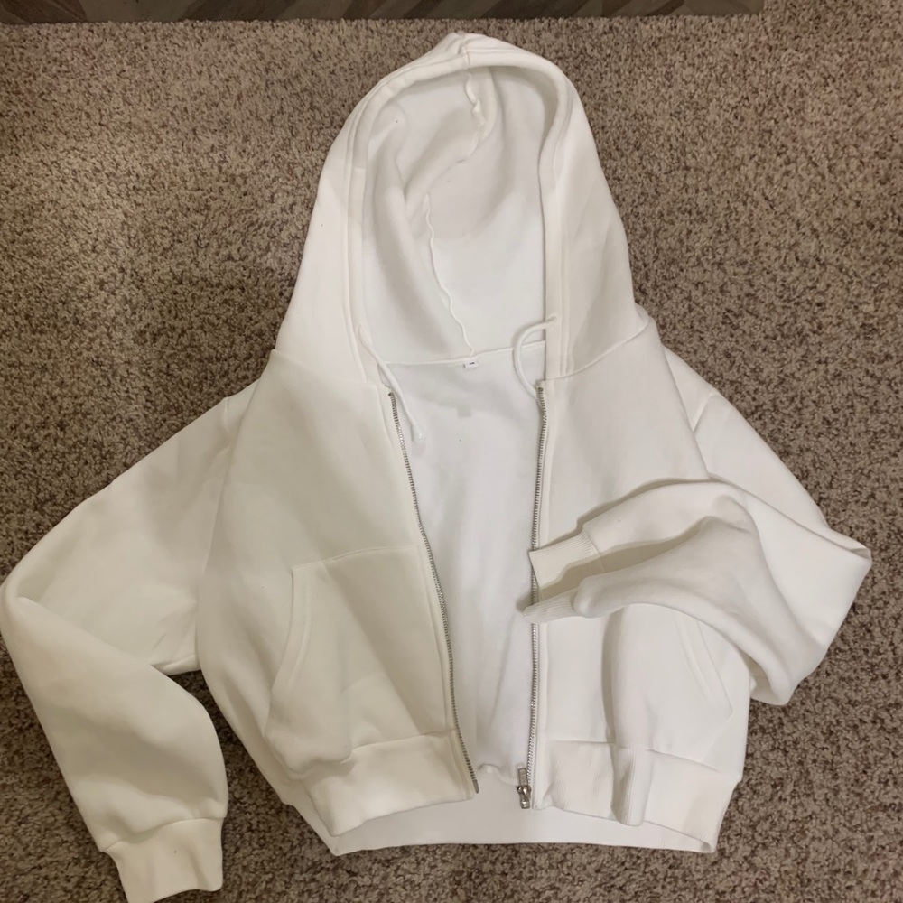 white hoodie